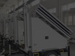 3*400W सौर पैनलों के साथ मोबाइल सौर निगरानी ट्रेलर