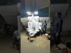 मोबाइल सौर प्रणाली पैनल प्रकाश एलईडी ट्रेलर