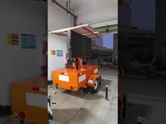 पोर्टेबल सौर डिस्प्ले एलईडी स्क्रीन ट्रेलर