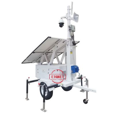 quality सोलर सिक्योरिटी ट्रेलर सोलर मोबाइल कैमरा ट्रेलर निर्माण स्थल के लिए factory