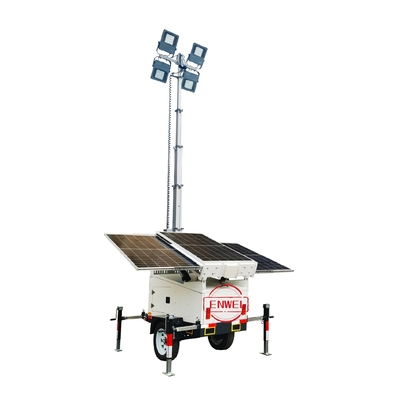 सीई प्रमाणित सौर ट्रेलर 4*100W एलईडी लाइट के साथ