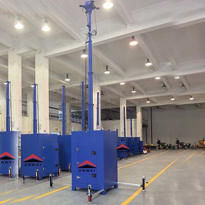 Multifunctional Integration Mobile Surveillance Light Tower For Factory Monitoring