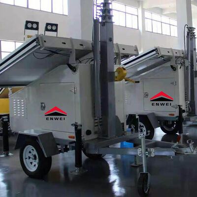 Move At Any Time Solar Panels Camera System For Chemical Park Monitoring