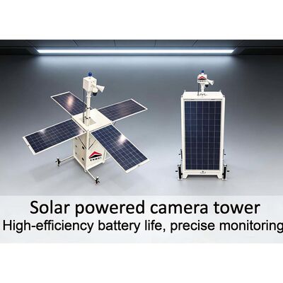 Telescoping Portable Surveillance Tower Offering Quick Setup and Durable Materials for Temporary Security Installations